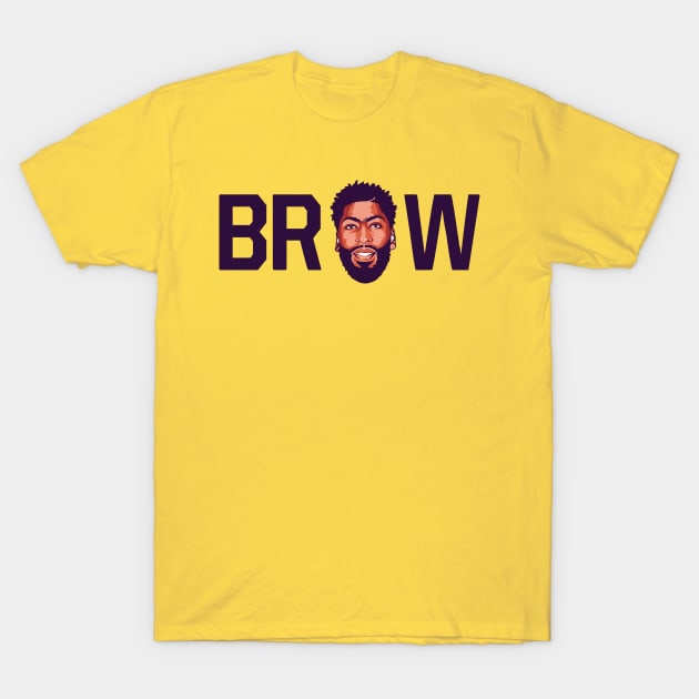 Anthony Davis Brow T-Shirt by origin illustrations